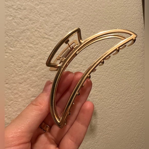 Set of 5 Golden Metal Claw Clips - Picture 5 of 6